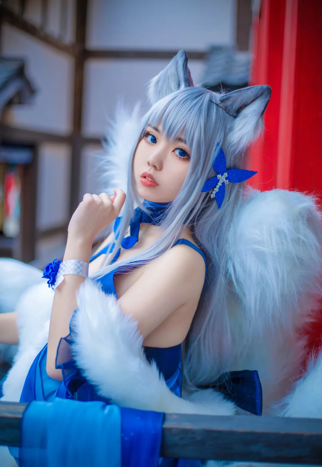 啊日日Ganlory写真COS合集｜ARiRi_Ganlory制服剧情与狐耳角色图集